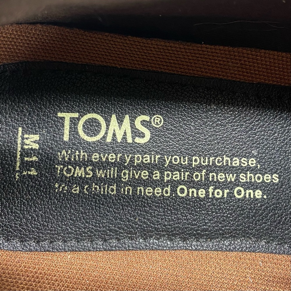 Toms Men's Dark Brown Tweed Chukka Boots SZ 11 CASUAL FALL CLASSIC - Picture 2 of 10